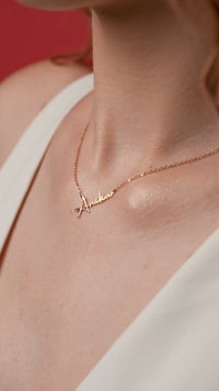 Signature Script Name Necklace