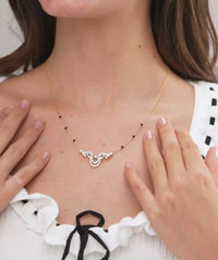 Scrollwork Double Arc Mangalsutra