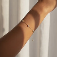 Four Point Star Station Bracelet