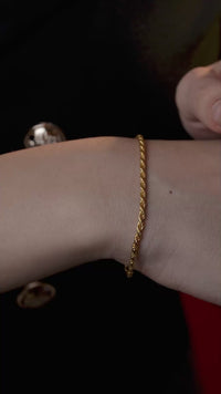Twisted Rope Chain Bracelet