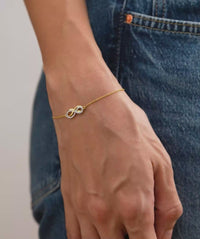 Pave Twisted Infinity Bracelet