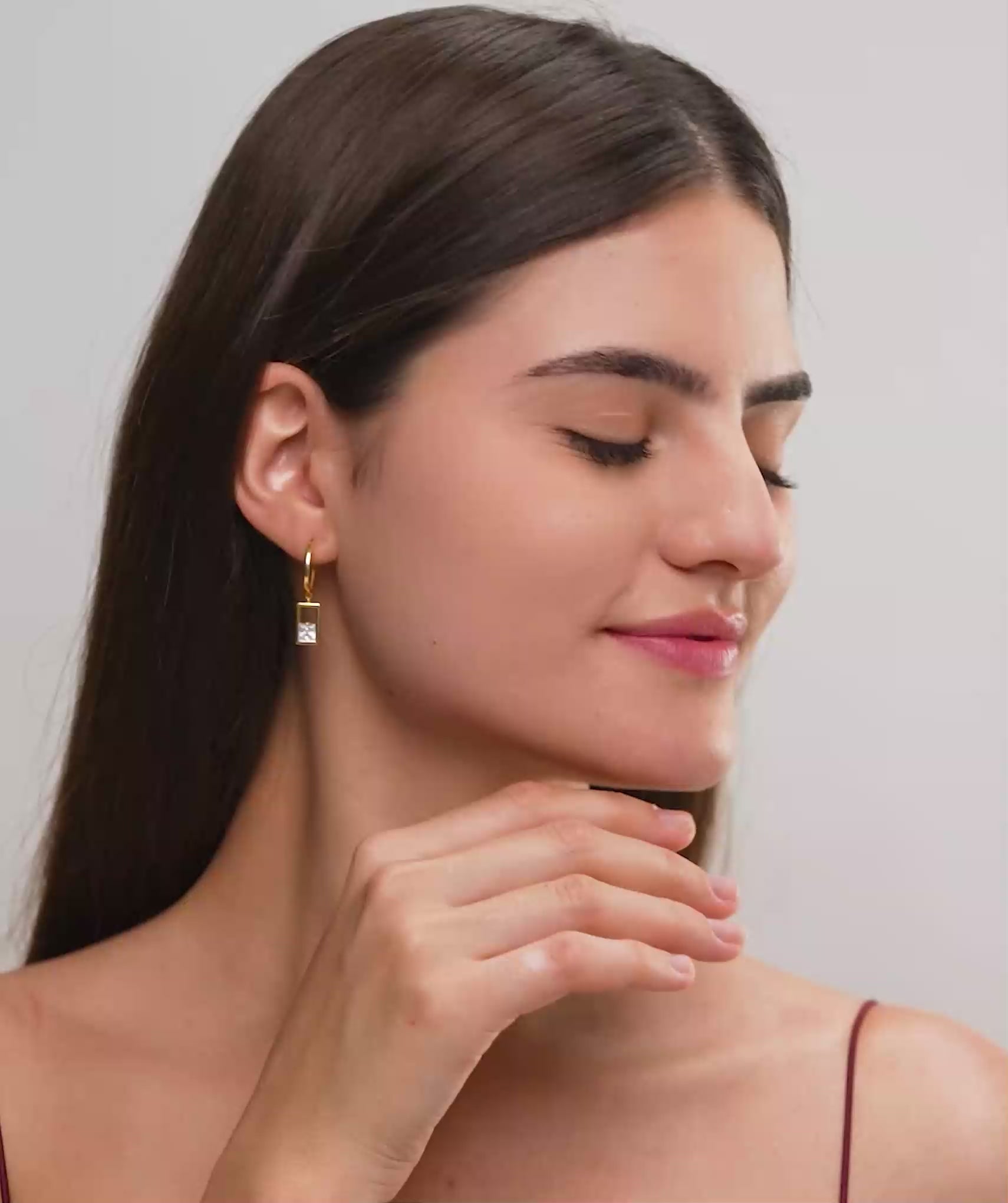 Modern Princess-Cut Dangles