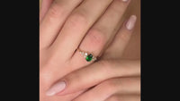 Pear Cluster Accent Ring