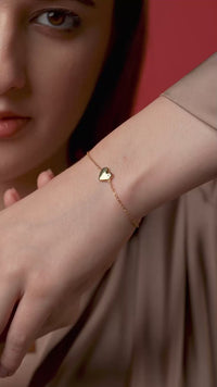 Puffed Heart Bracelet