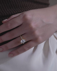 Modern Radiant Solitaire Ring