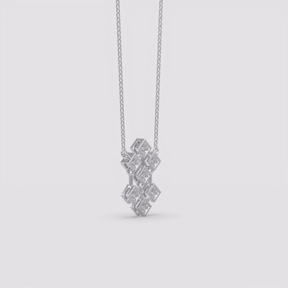Silver Geometric Necklace