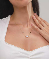 Twin Pear Heart Mangalsutra