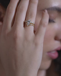 Oval Marquise Ring Set