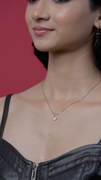 Classic Pave Heart Necklace