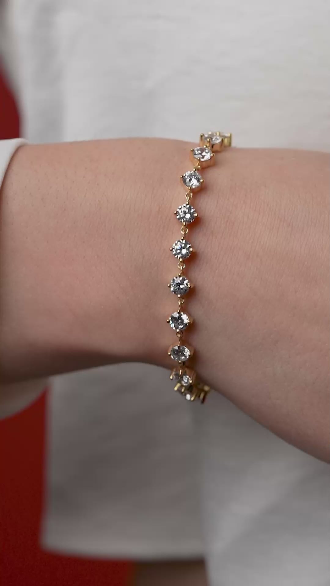Round Diamond Tennis Bracelet