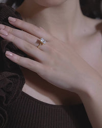 Radiant Solitaire Vintage Ring