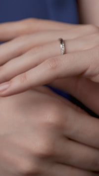 Twisted Pave Band Ring
