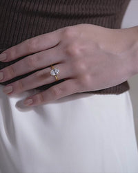 Classic Oval Solitaire Ring