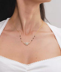 Sparkling Butterfly Modern Mangalsutra