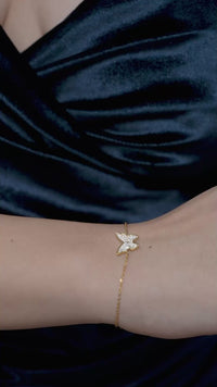 Pave Butterfly Bracelet