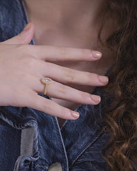 Marquise Halo Pave Engagement Ring