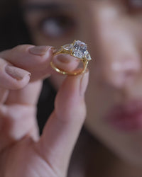 Radiant Cut Trilogy Pave Ring