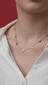 Personalised Spaced Letter Name Necklace