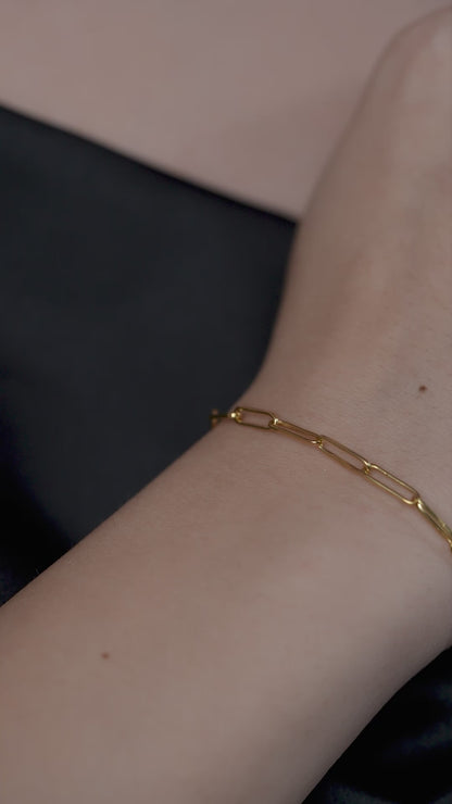 Minimalist Paper Clip Bracelet