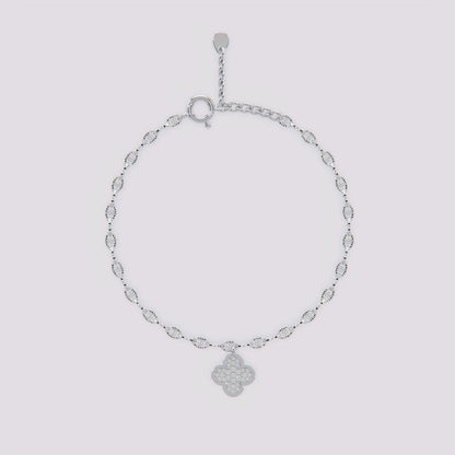 Timeless Silver Clover Bracelet