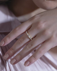 Emerald & Round Alternating Eternity Band