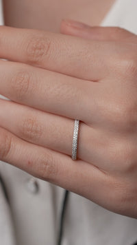 Double Row Full Eternity Pave Band