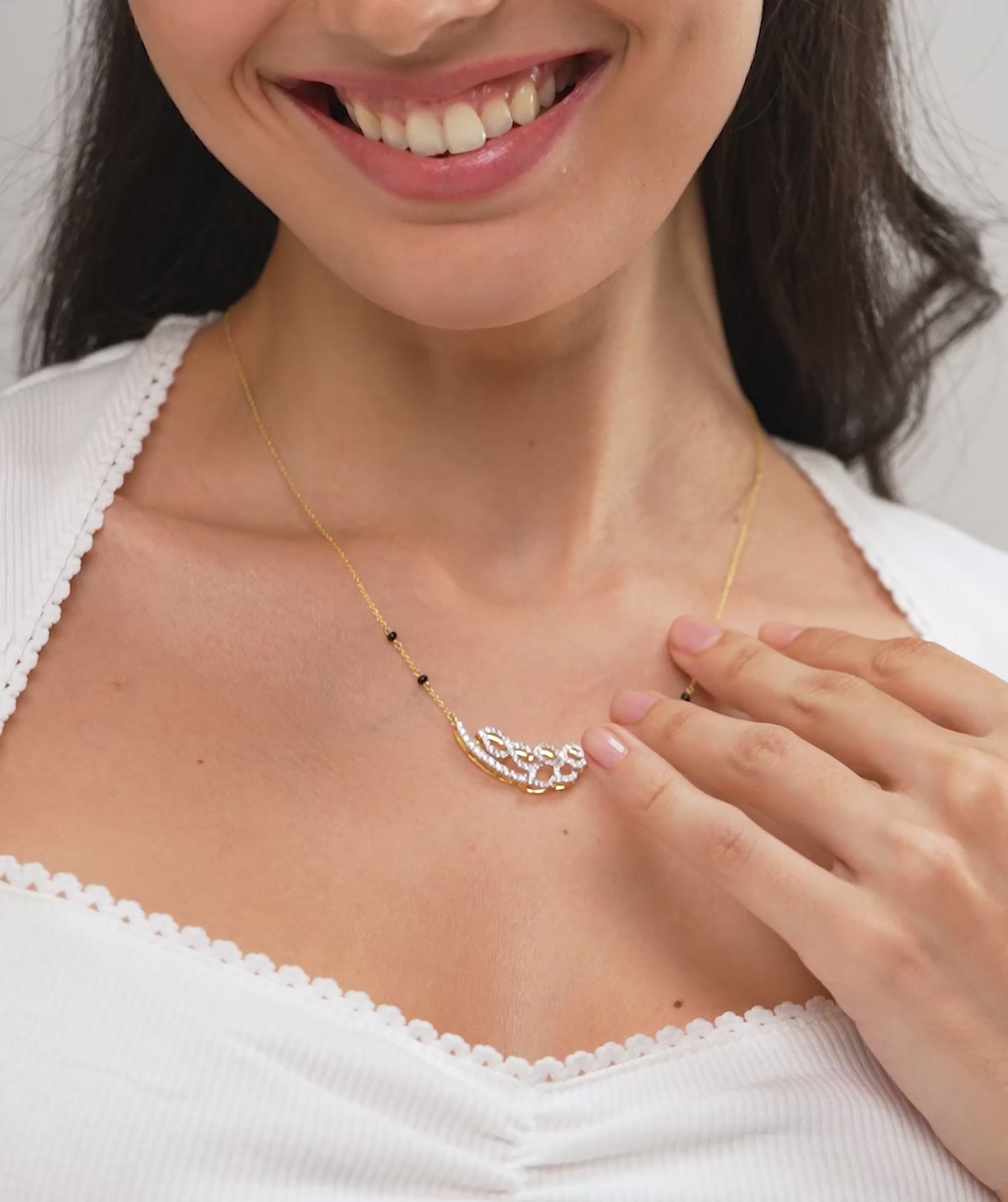 Twilight Petals Diamond Mangalsutra