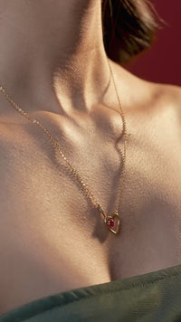 Cupid Arrow Heart Necklace