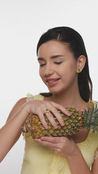 Pineapple Fruit Statement Ring