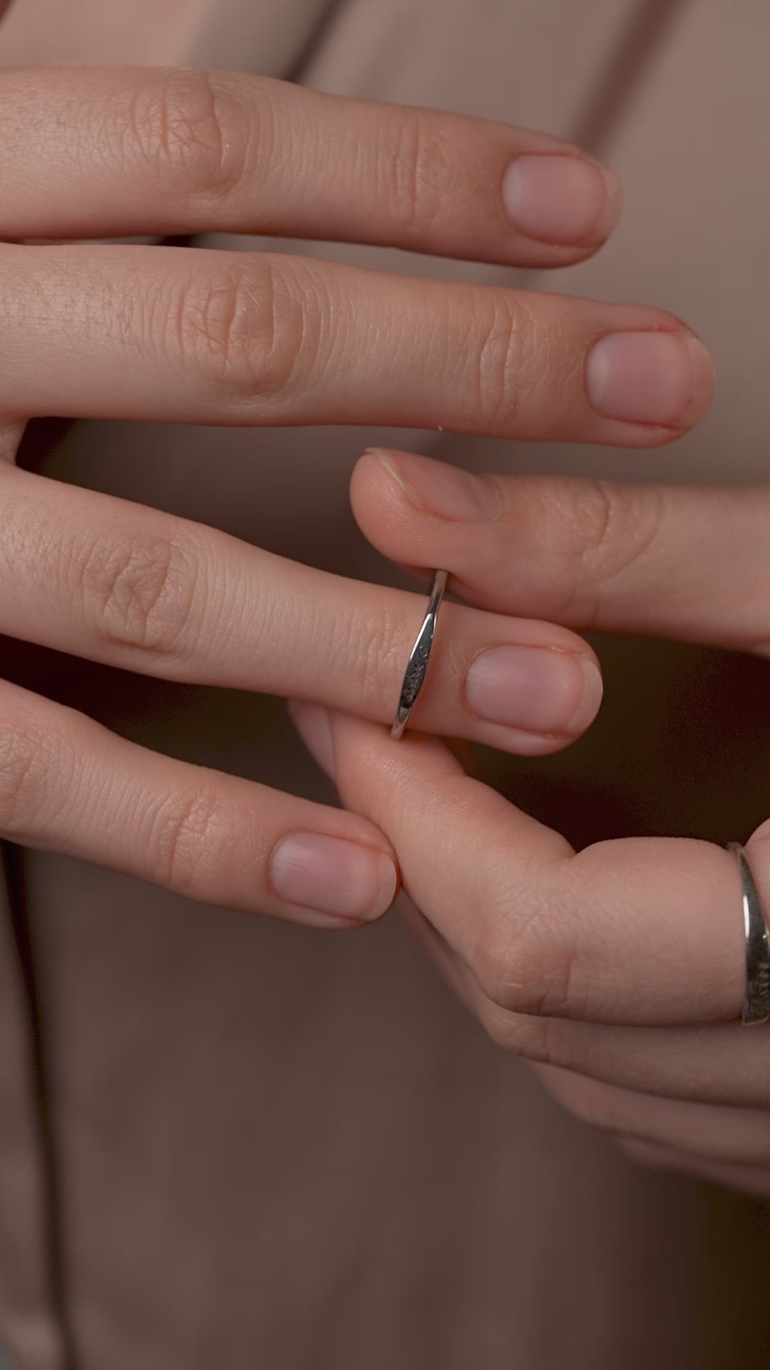 Elegant Name Engraving Ring