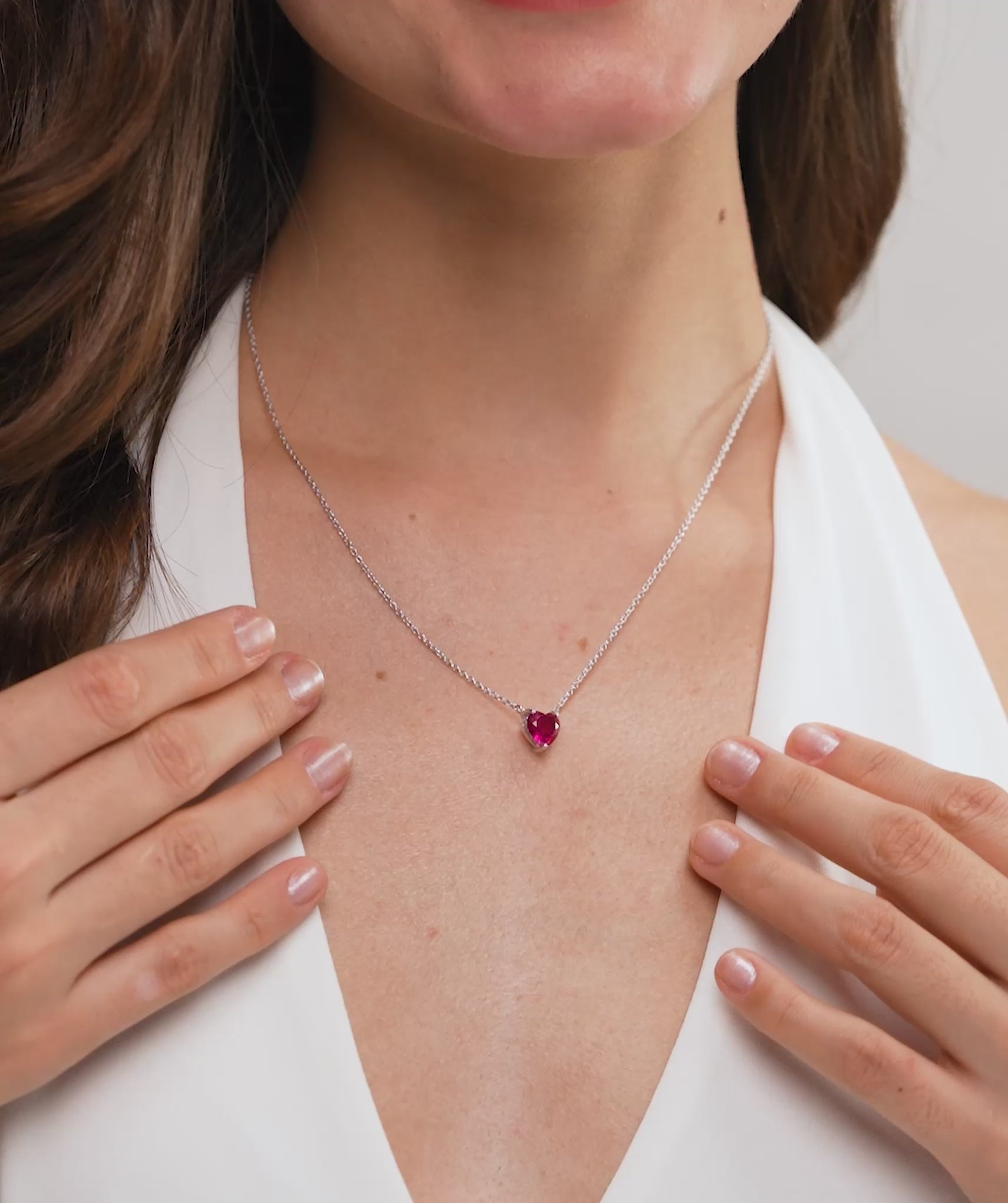 Heart of Ruby Necklace